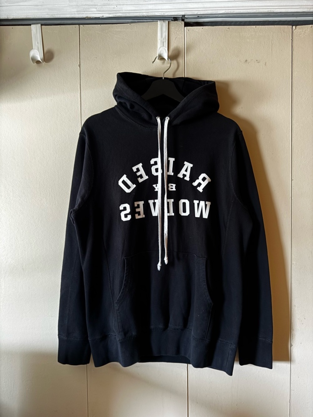 Raised By Wolves Black Graphic Hoodie - Picture 2 of 3
